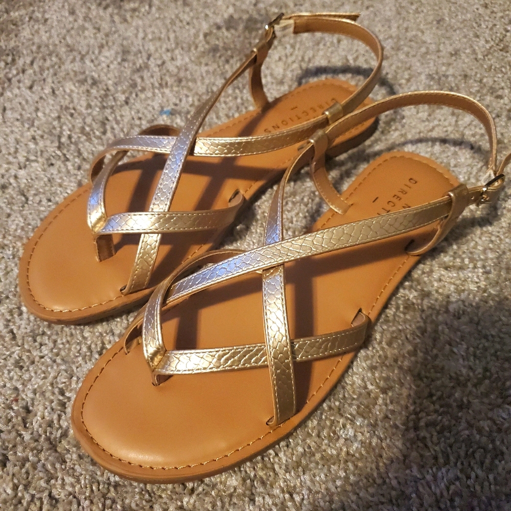 Women's Gold Sandals